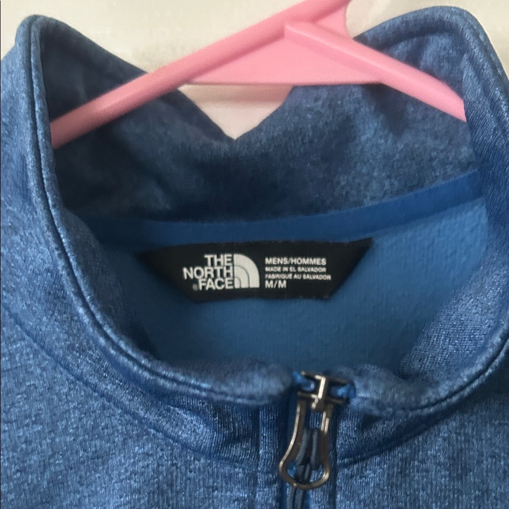 Men’s The North Face Blue Half-Zip Pullover - Picture 3 of 7